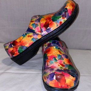 Women's Klogs Footwear - Watercolor Patent Leather